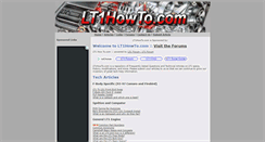 Desktop Screenshot of lt1howto.com